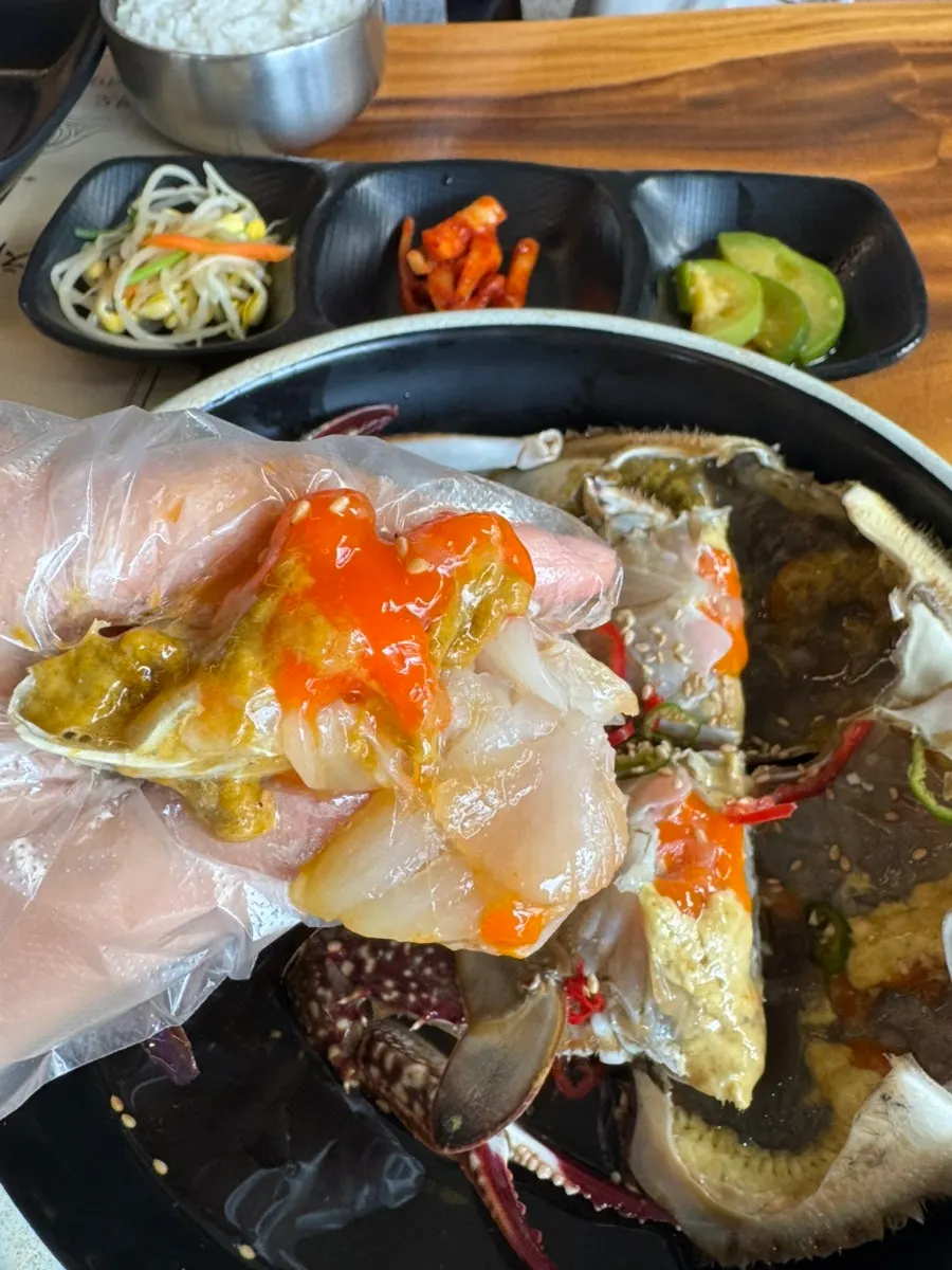 알이 가득 찬 연평도산 간장게장