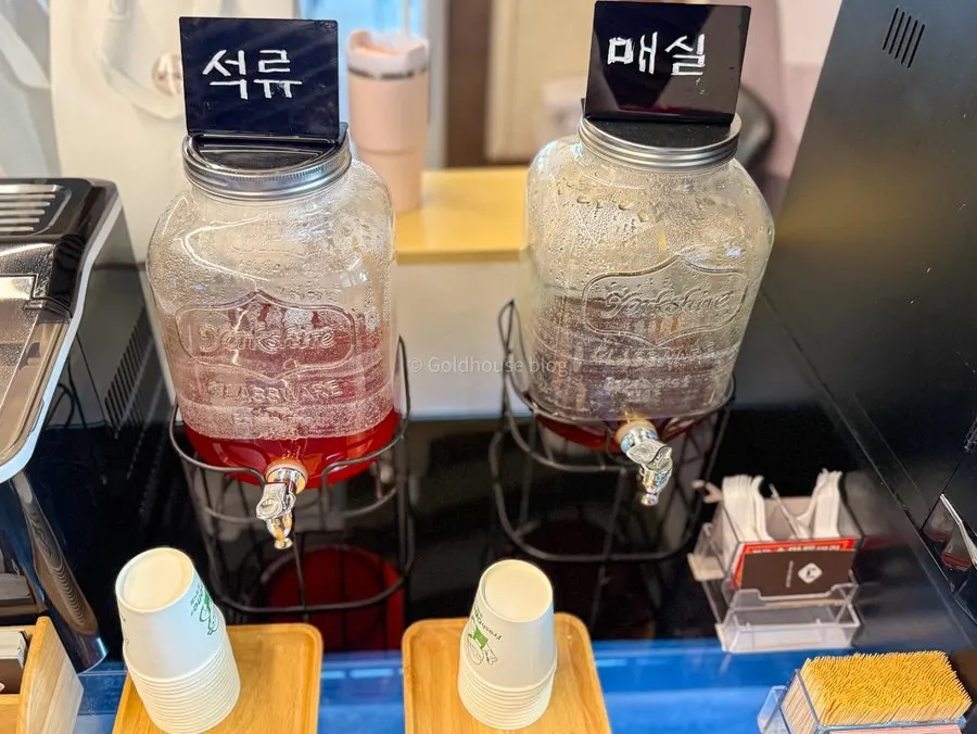 꽃게옥 후식 코너 전경