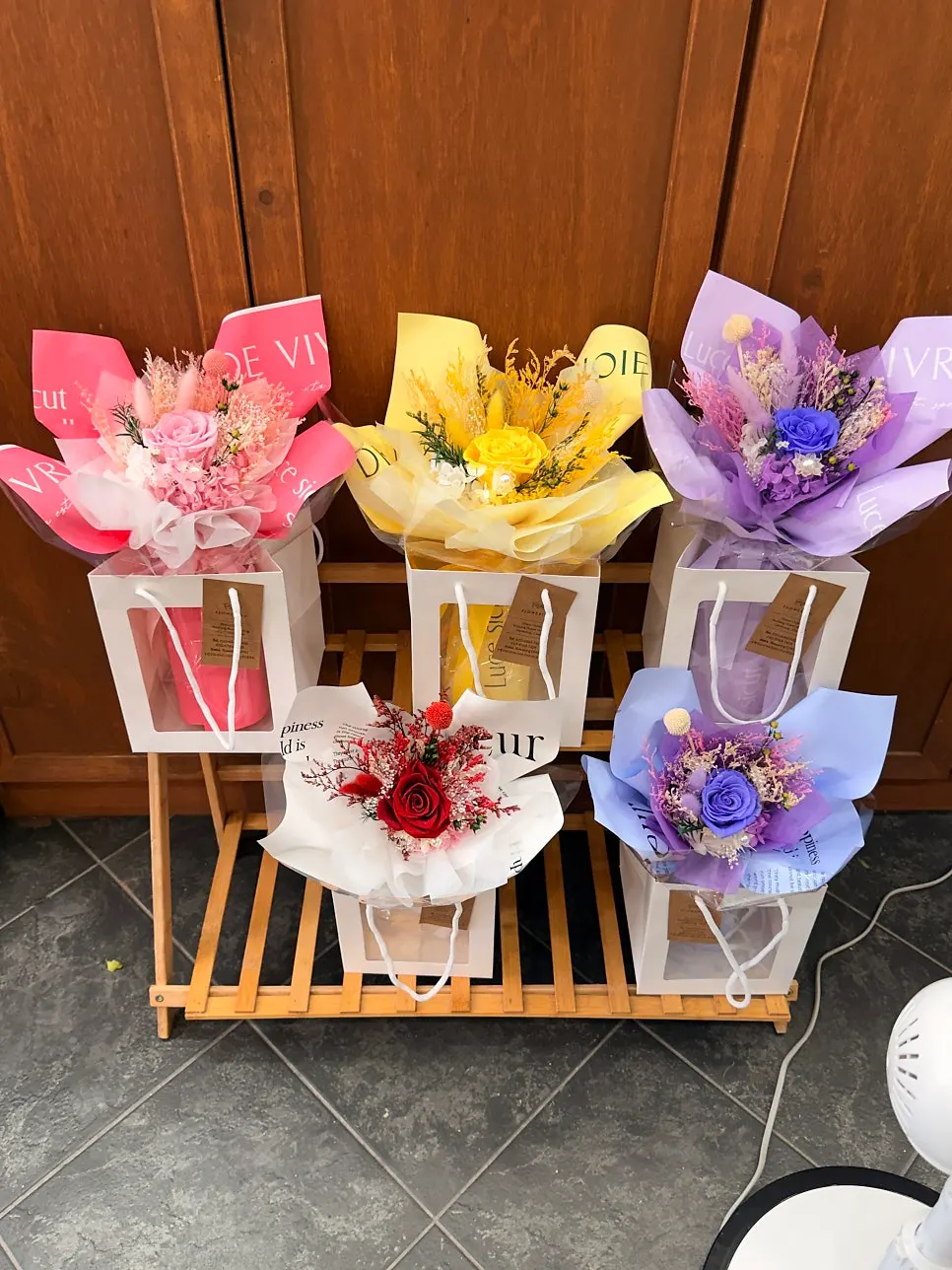 プリザーブドフラワーの贈答用商品