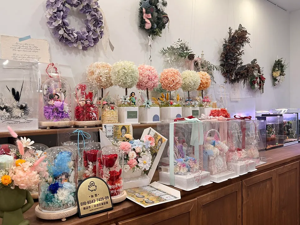 クッピウム店内の贈り物コーナー