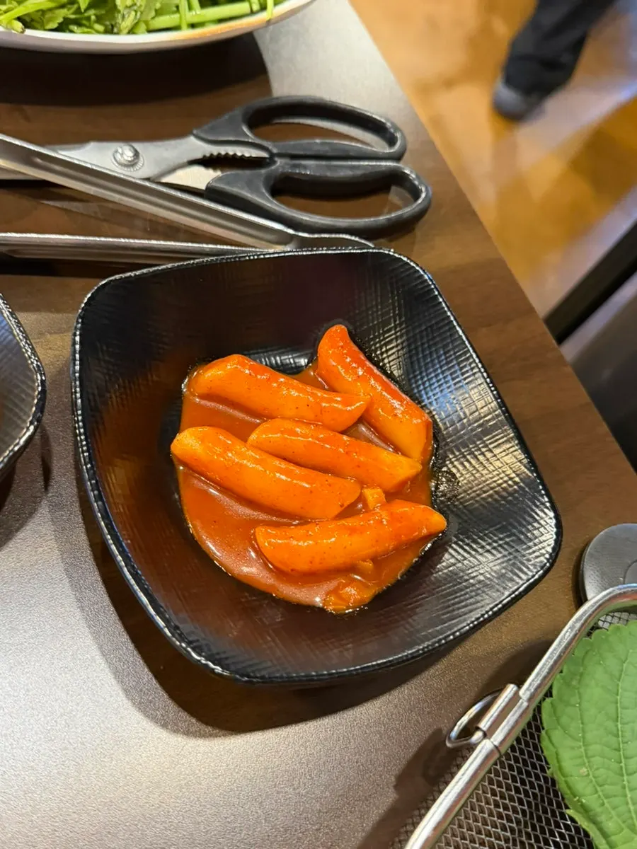 Basic side dish spread at Ggupdda
