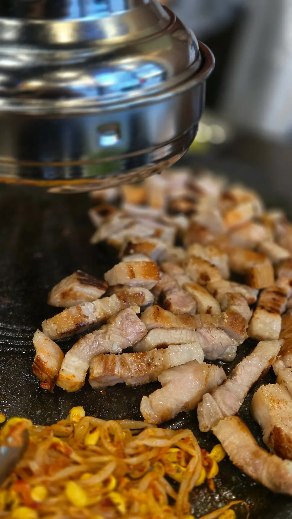 Meat spread alongside the doenjang jjigae