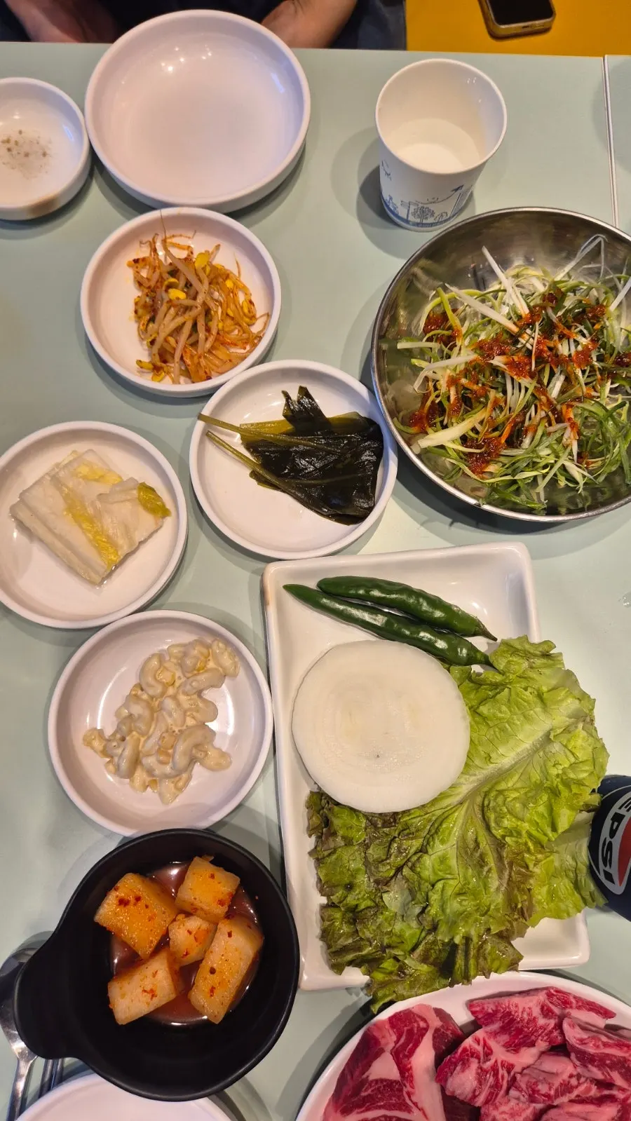 고기 먹기 전 미리 준비한 컨디션
