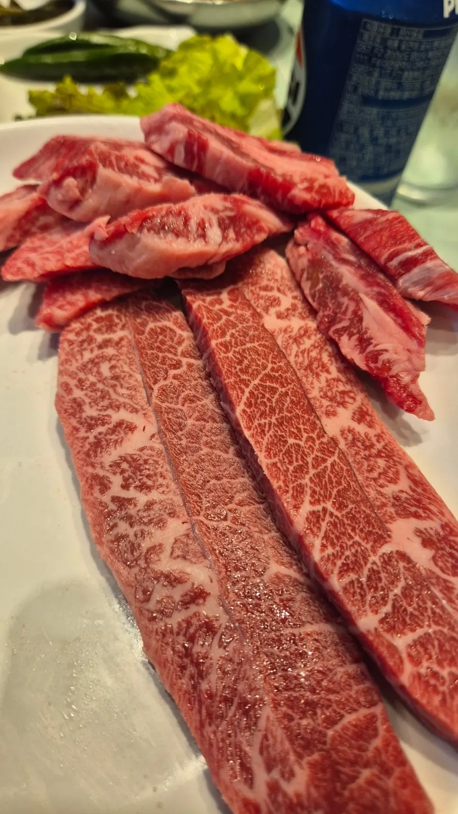 C세트 800g 한우 모둠과 추가한 차돌박이