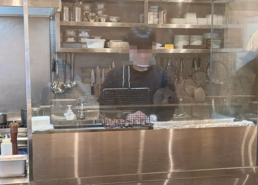 Iberico charcoal grill cooked by the chef