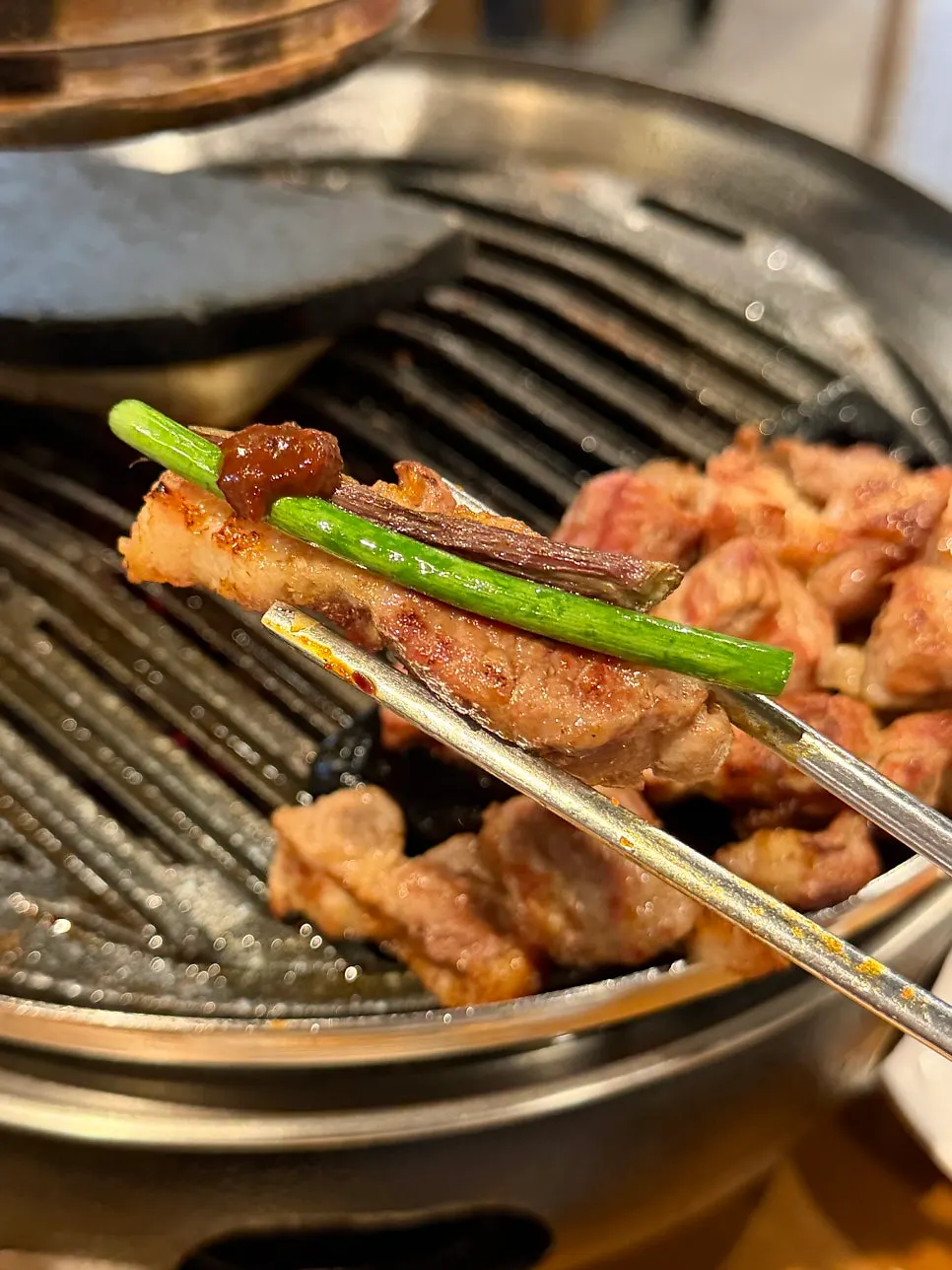 Grilled meat and vegetables ready for a wrap