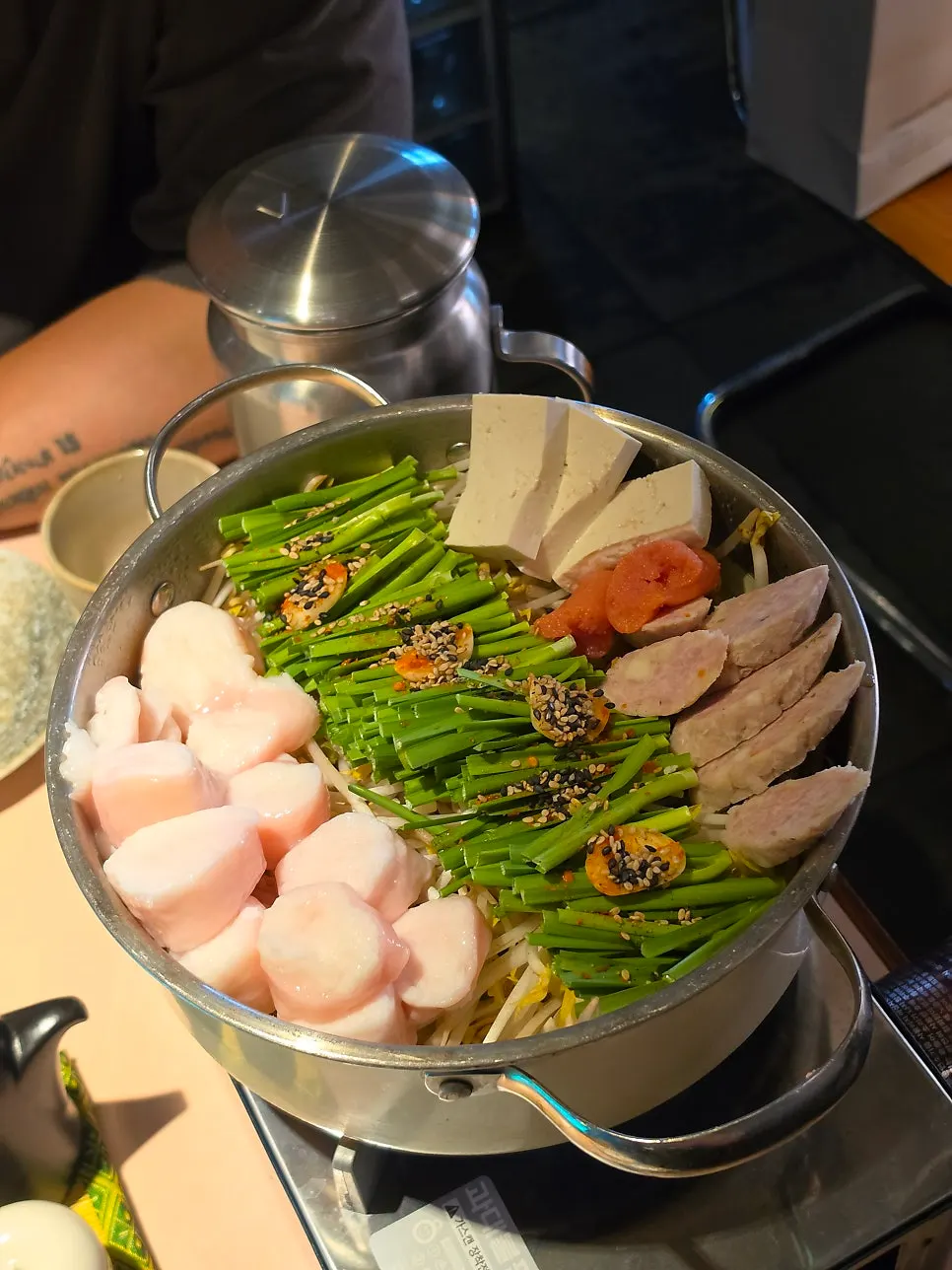 A full pot of miso motsunabe at Gobusi Nonhyeon Branch
