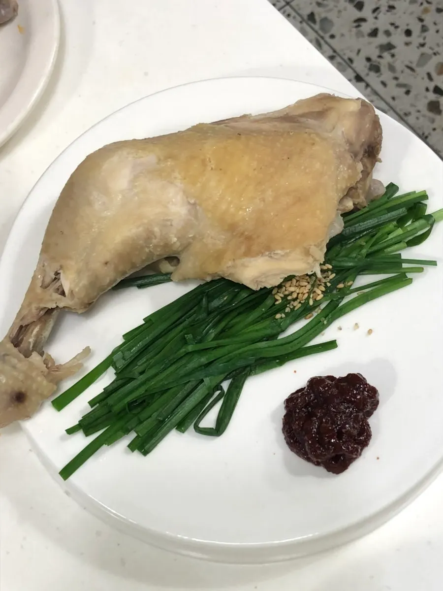 Northern-style buchu jjimdak with chicken and leek