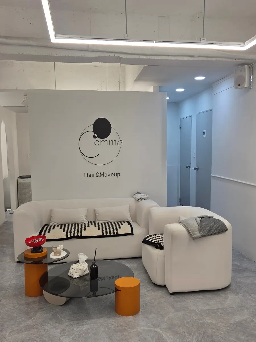 Bright, clean shop interior and waiting area
