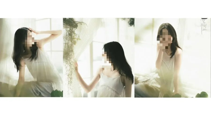Reference image of the shoot studio's lighting concept