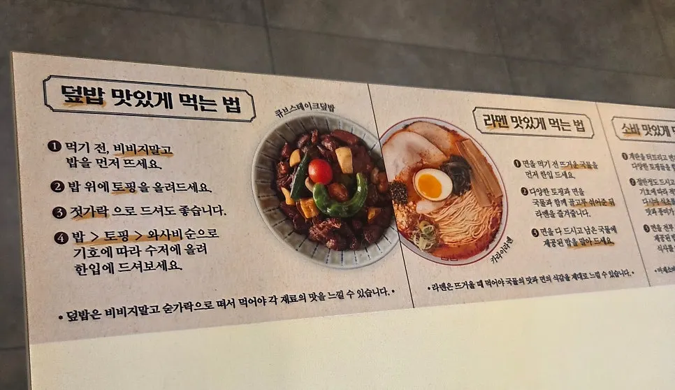 Guide to enjoying the rice bowl