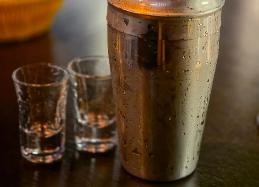 Sharing the Gachi Han Jan peach cocktail