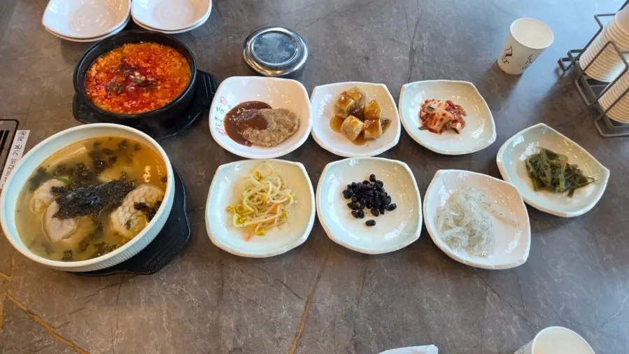 콩밭뜰 속초점 테이블 태블릿 주문 화면