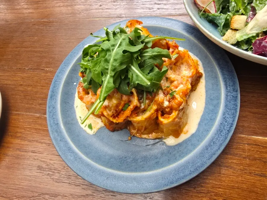 Lasagna with a look different from the usual style