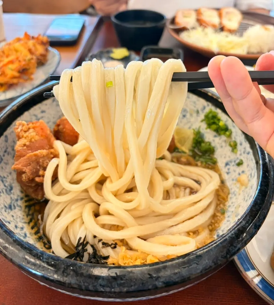 쫄깃한 사누키식 자가제면 우동