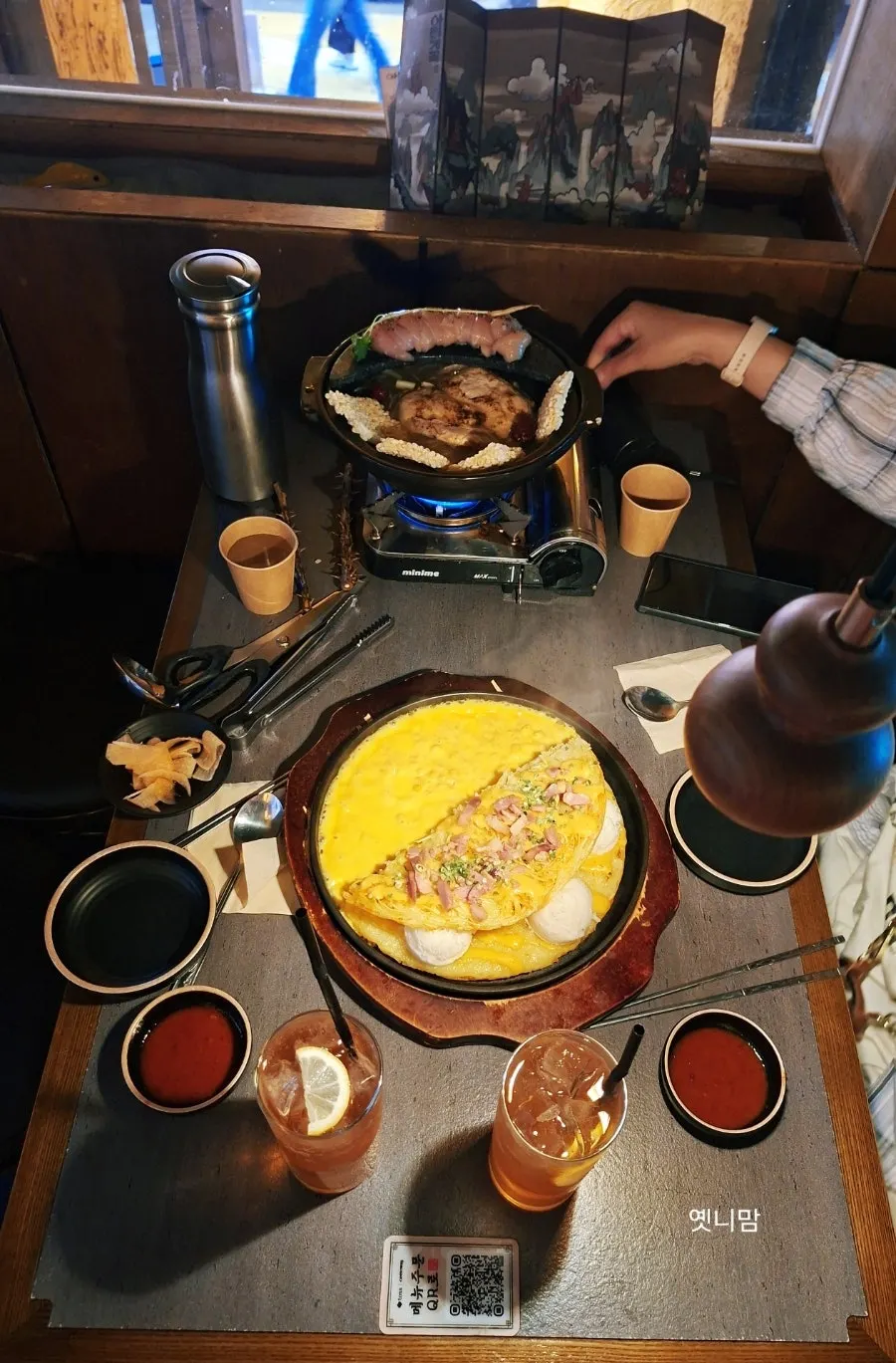 Full spread of snacks enjoyed at Ari Valley Konkuk