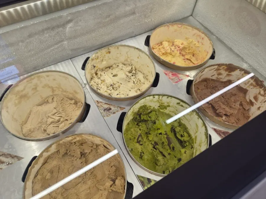 Selección de helados con sabores originales