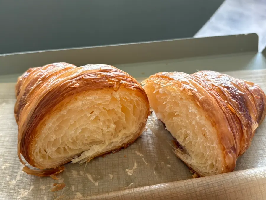 Pain au chocolat and an Americano