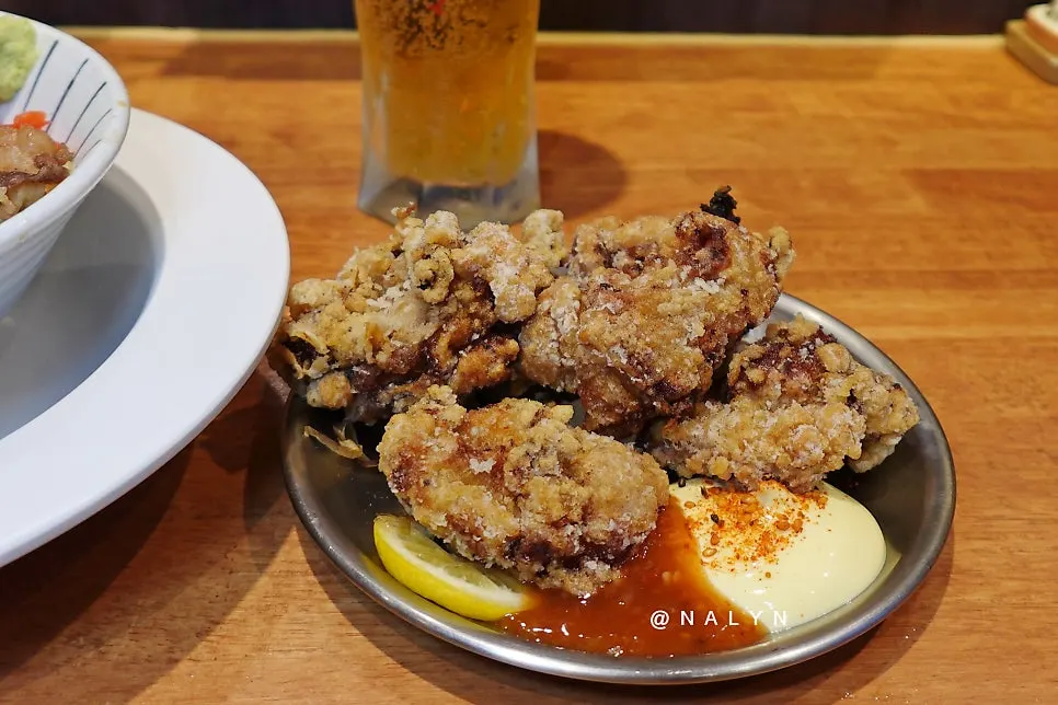 Handmade karaage fried to order