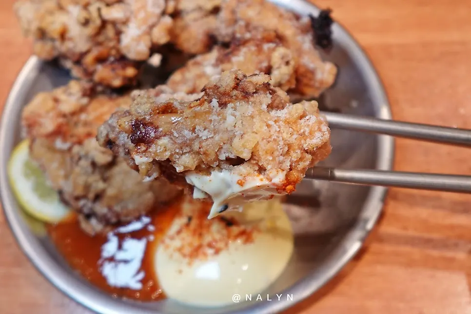 Handmade karaage made with fresh chicken thigh