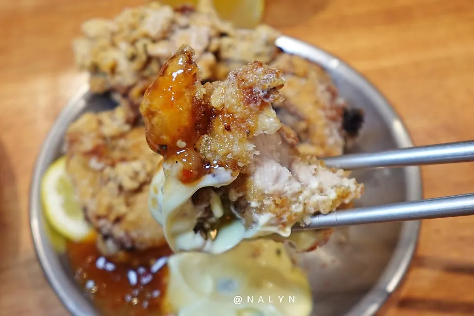 Warm Japanese-style fried chicken