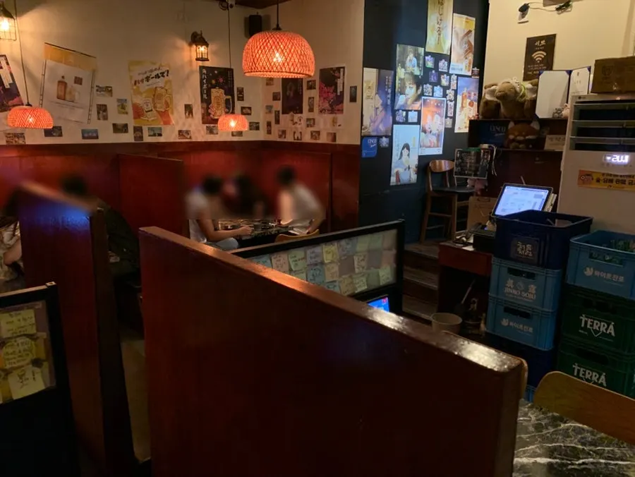 Bar table seating at Ito