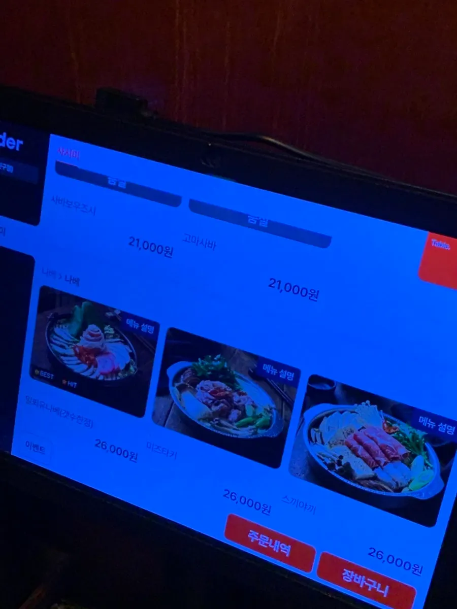 Nabe and specialty dish menu at Ito