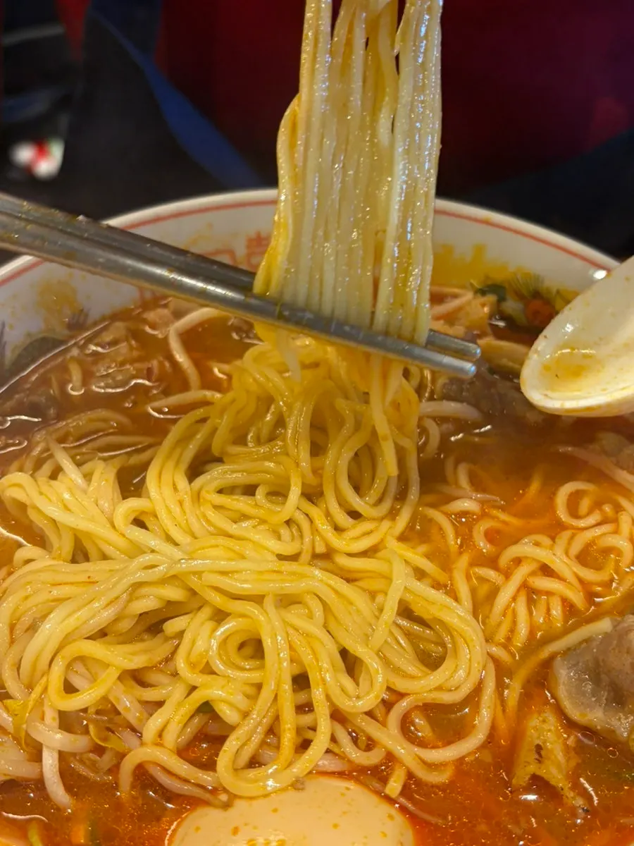 口感劲道的牛肠拉面面条