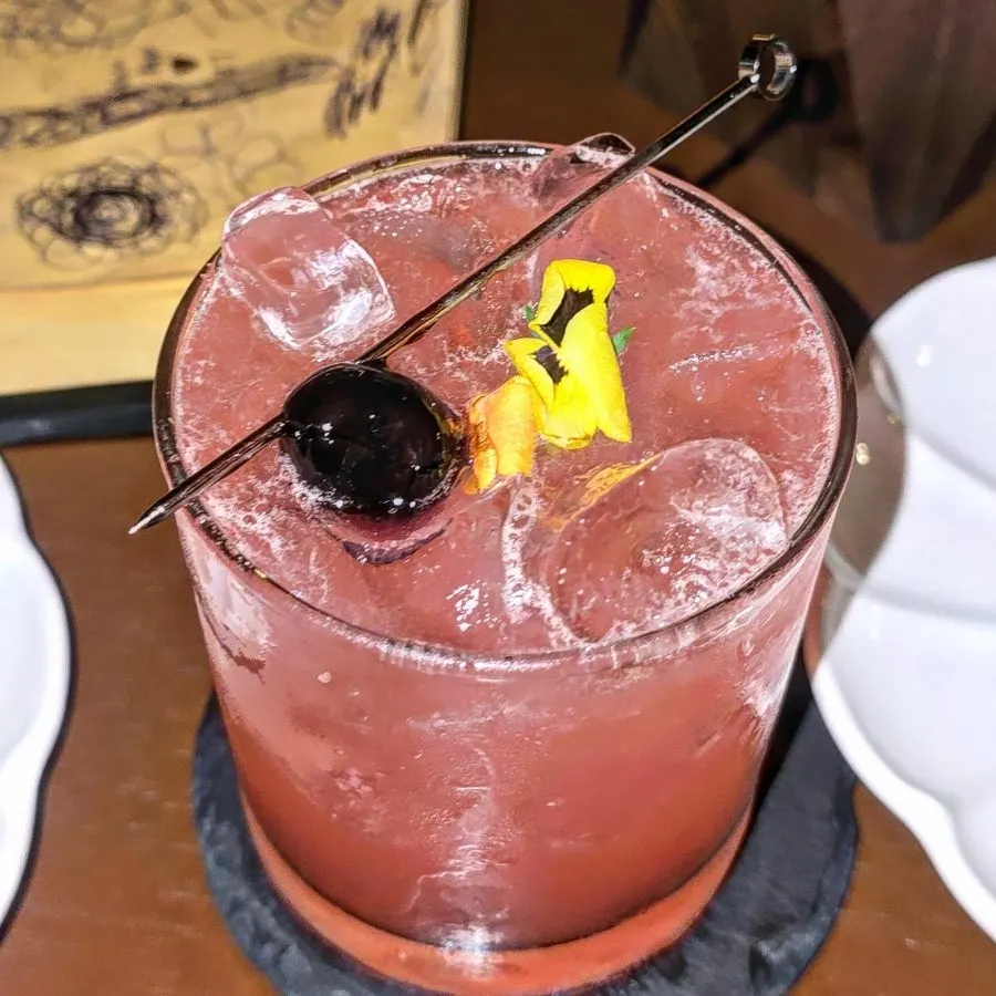 Peach Blossom signature cocktail