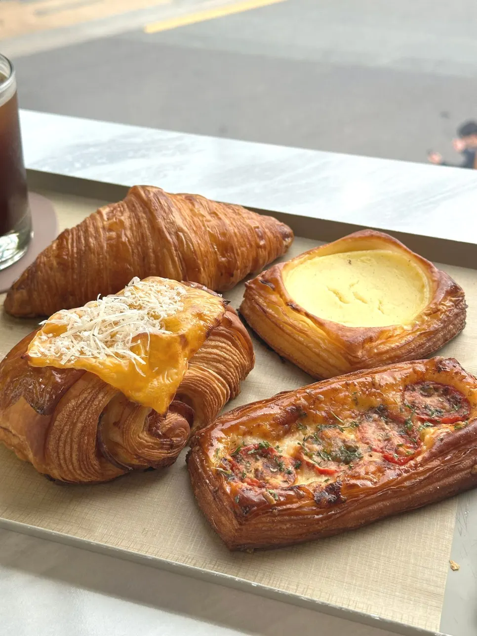 Pastry display at Stack Bakery