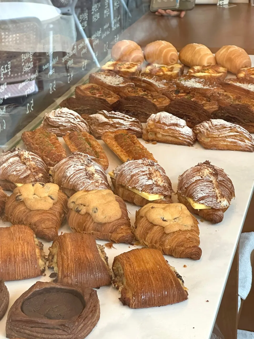 Cross-section of a Stack Bakery croissant