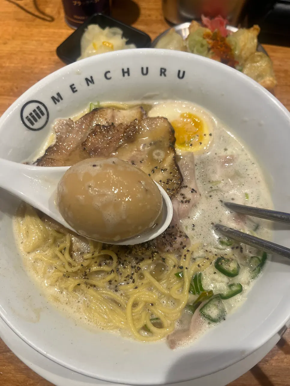 Tori paitan ramen with extra pepper