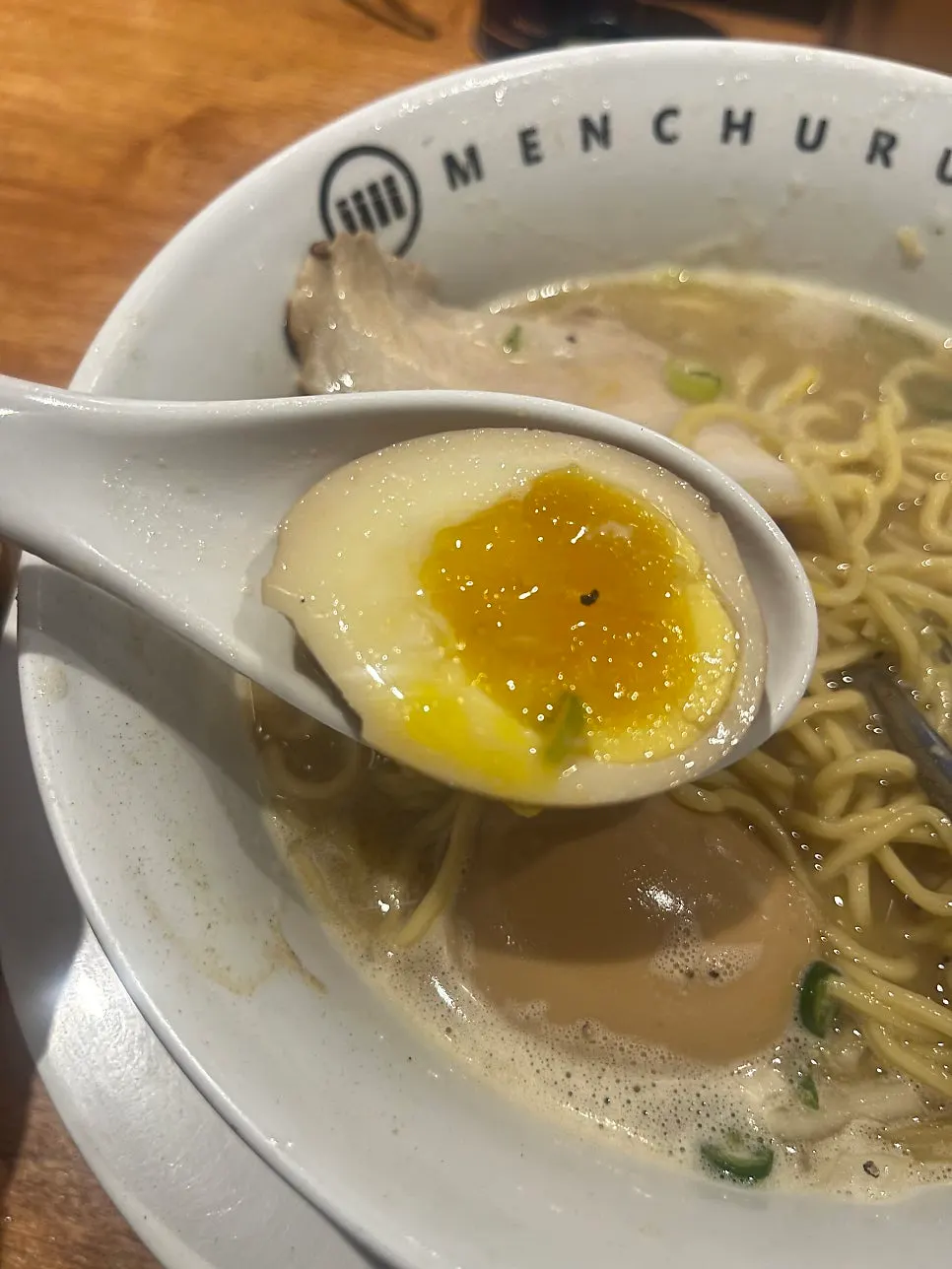 Tori paitan ramen broth and noodles