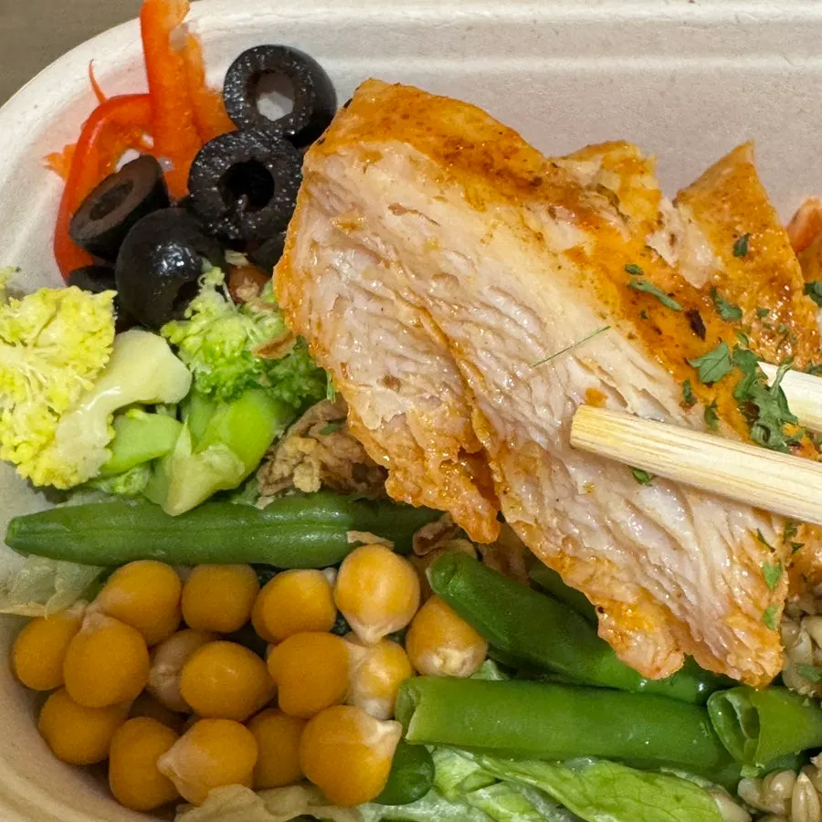 Chicken breast with soft, tender texture visible