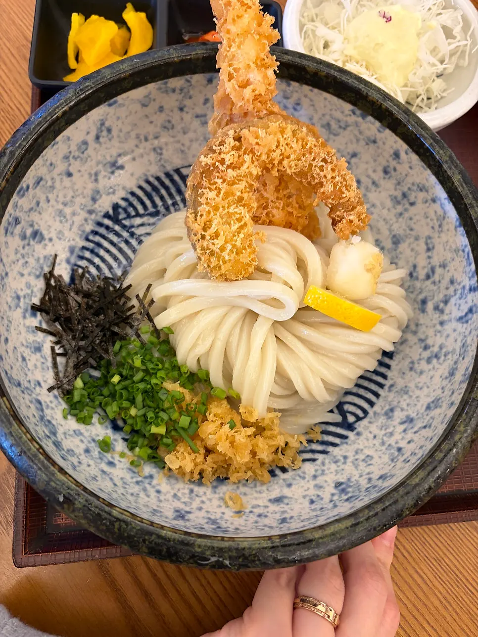 텐붓카케우동 정식 구성
