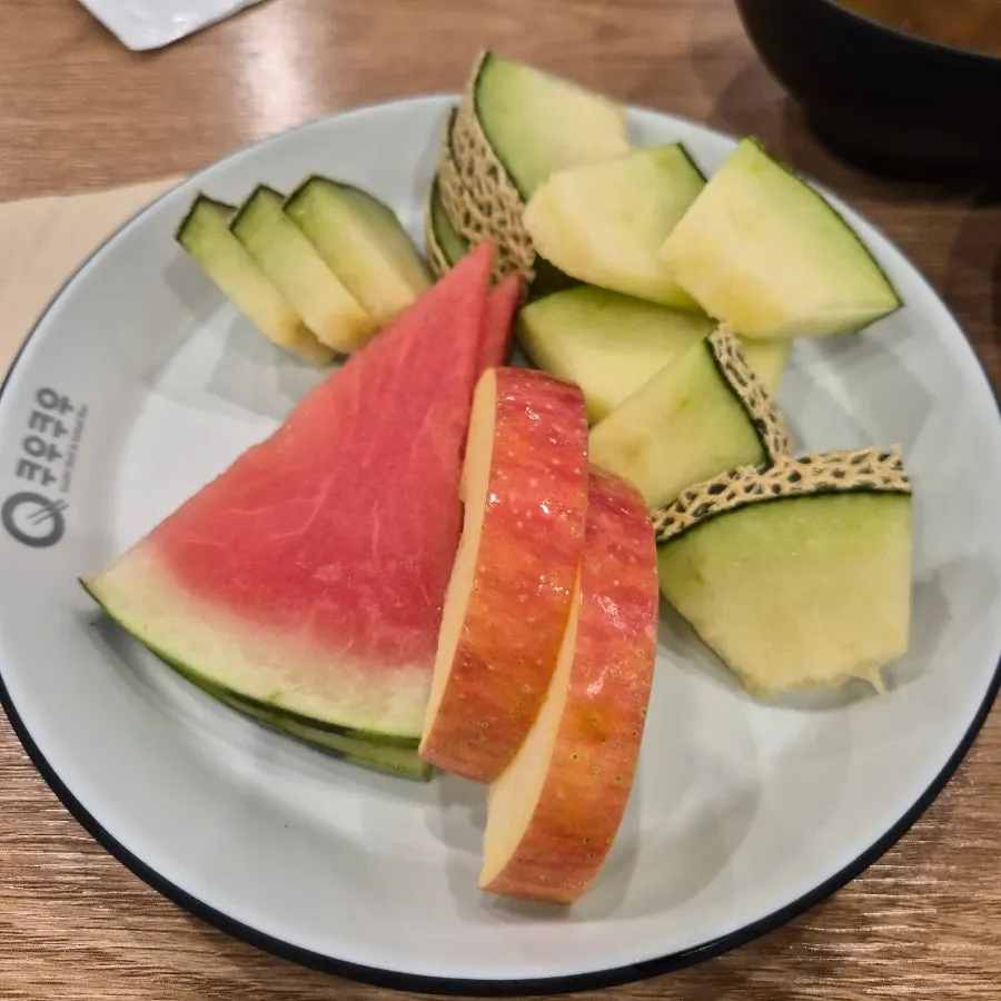 A plate of melon