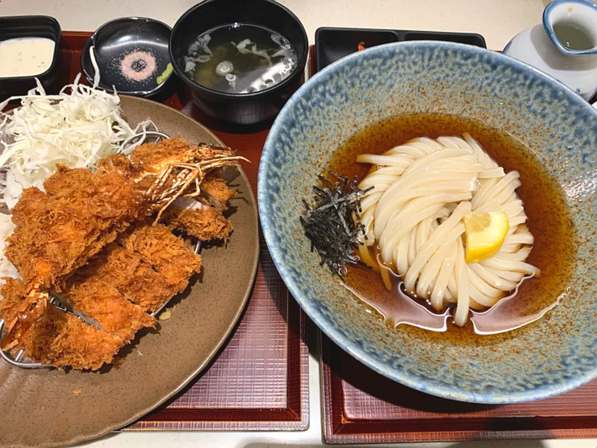 Signature photo of tonkatsu and udon at Kosi Gyodae Branch