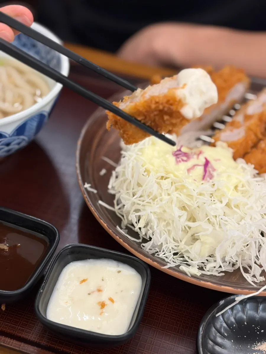 King shrimp katsu with a plump, bouncy texture