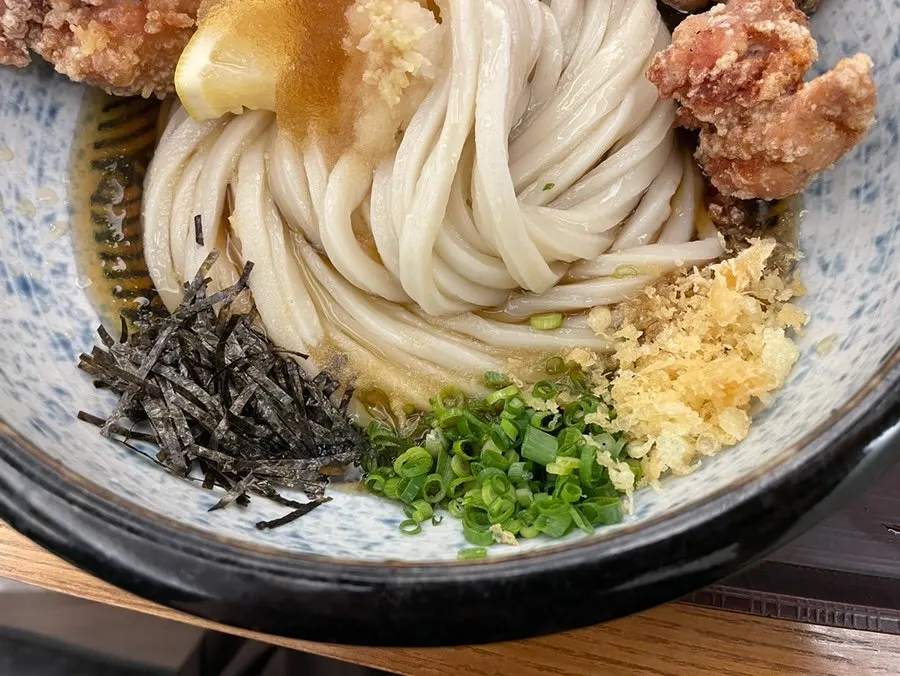 소스를 부은 코시 냉우동