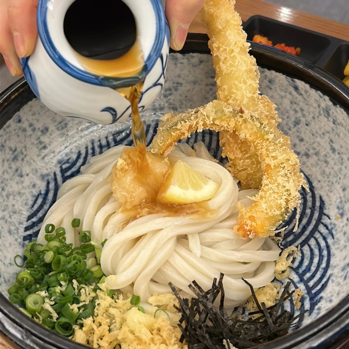 Signature photo of udon and tonkatsu at Kosi Isu Branch
