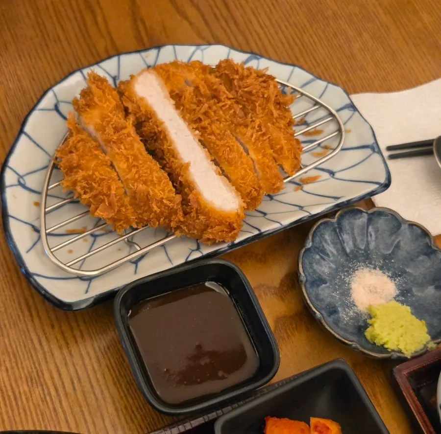 Extra ordered tonkatsu plate