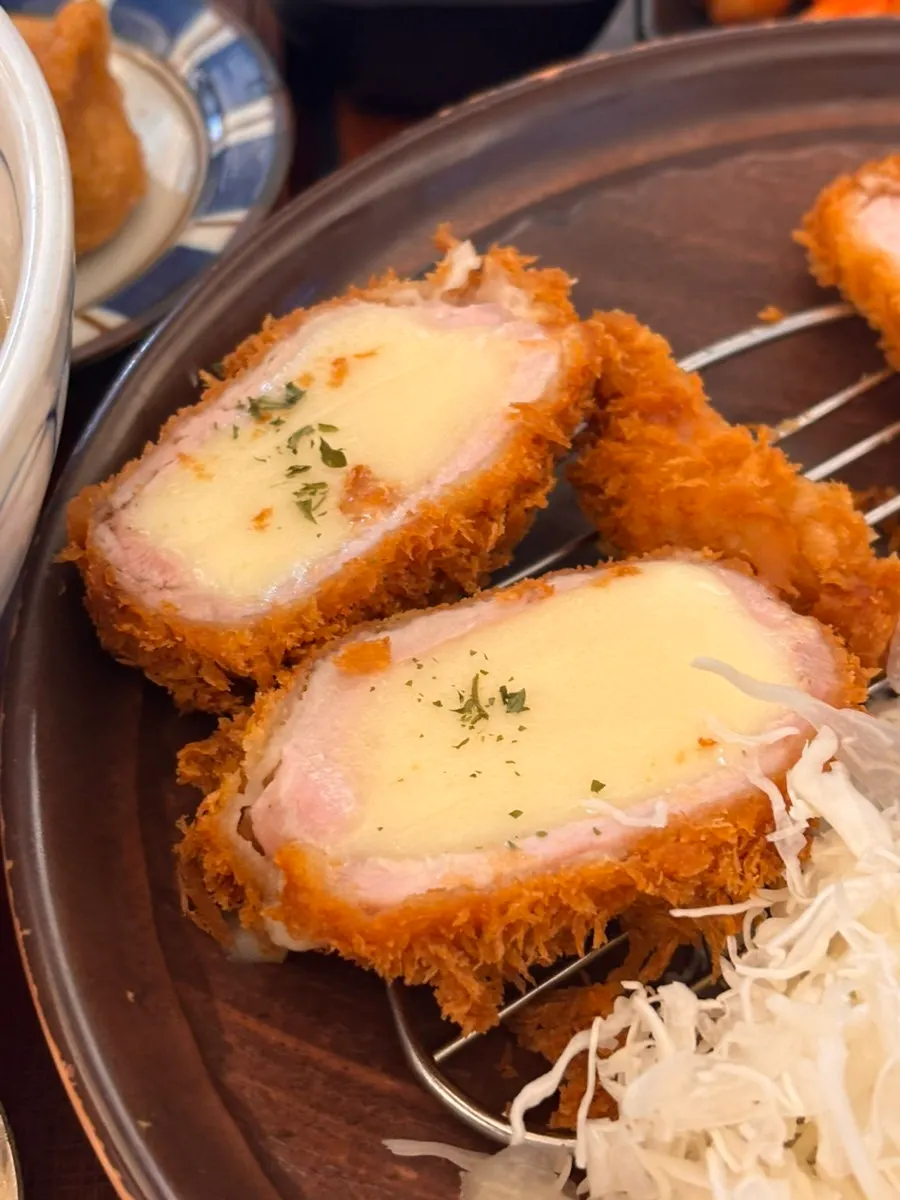 치즈카츠 단면