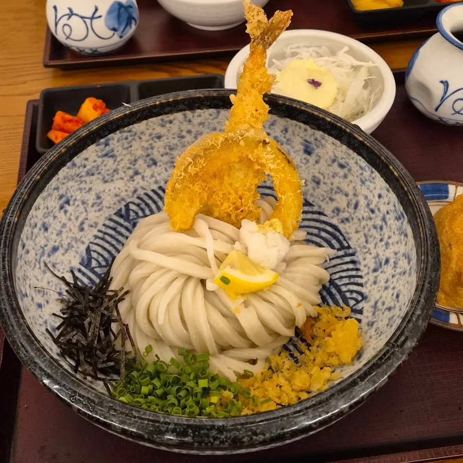 텐붓카케우동 상차림