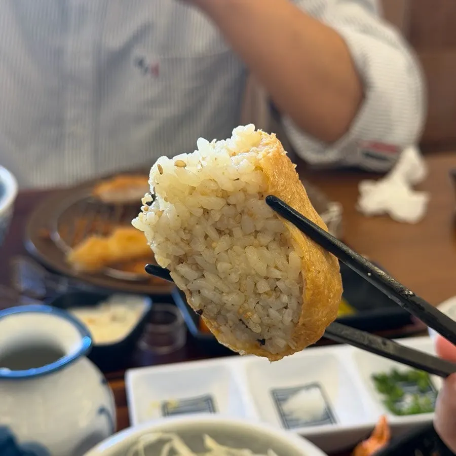 Tempura bukkake udon noodles with tsuyu poured over