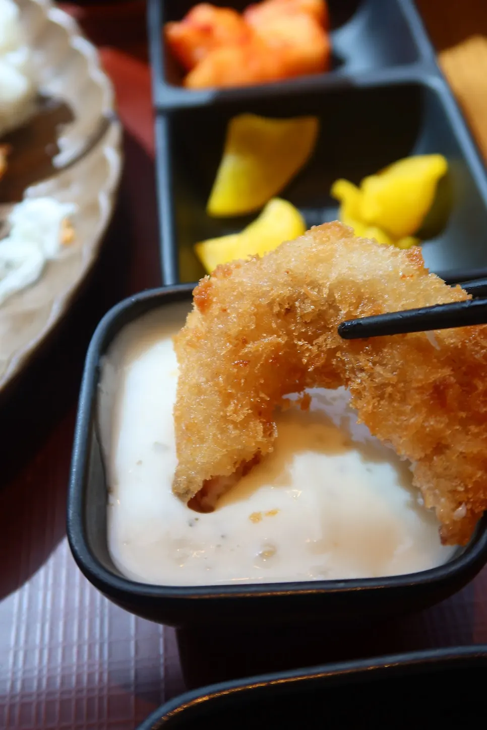 Plate of fried squid rings