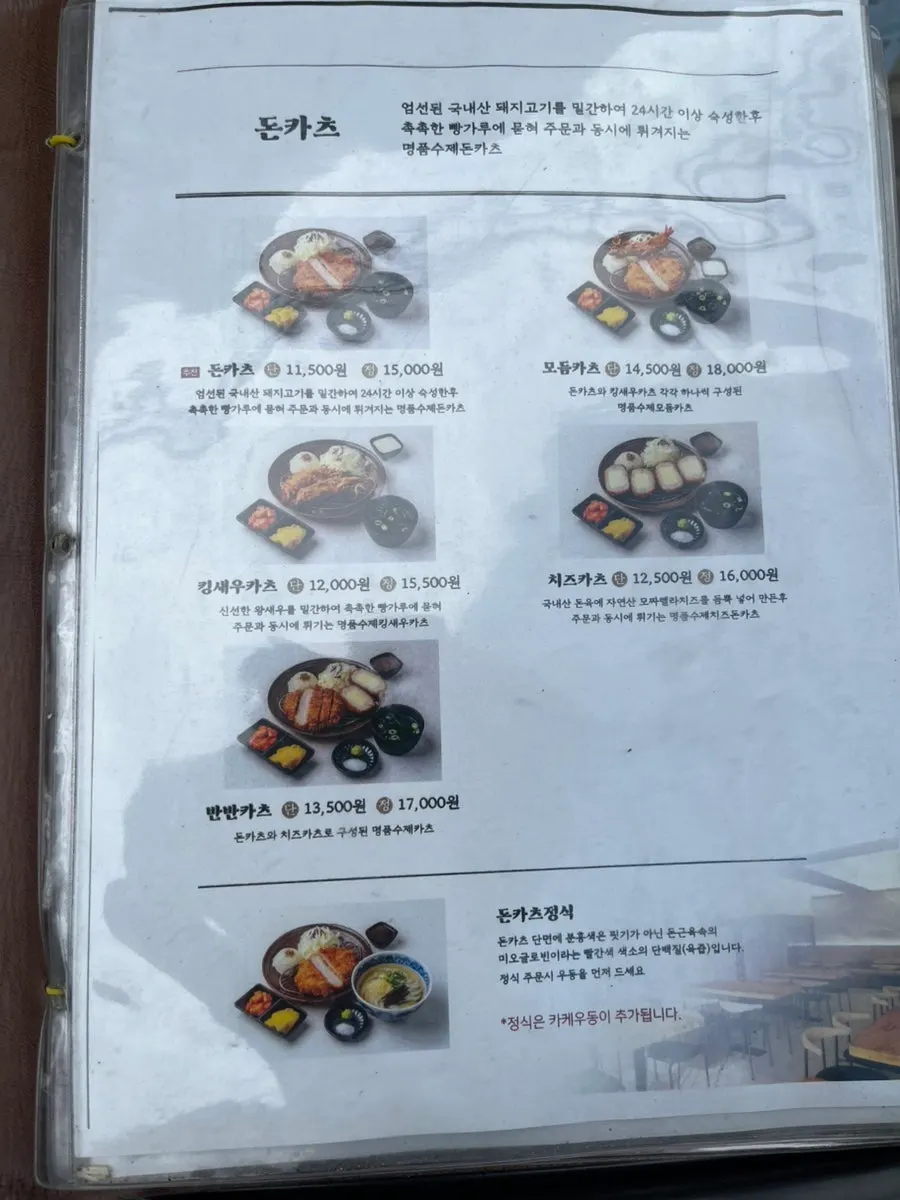 The ordered tonkatsu set meal