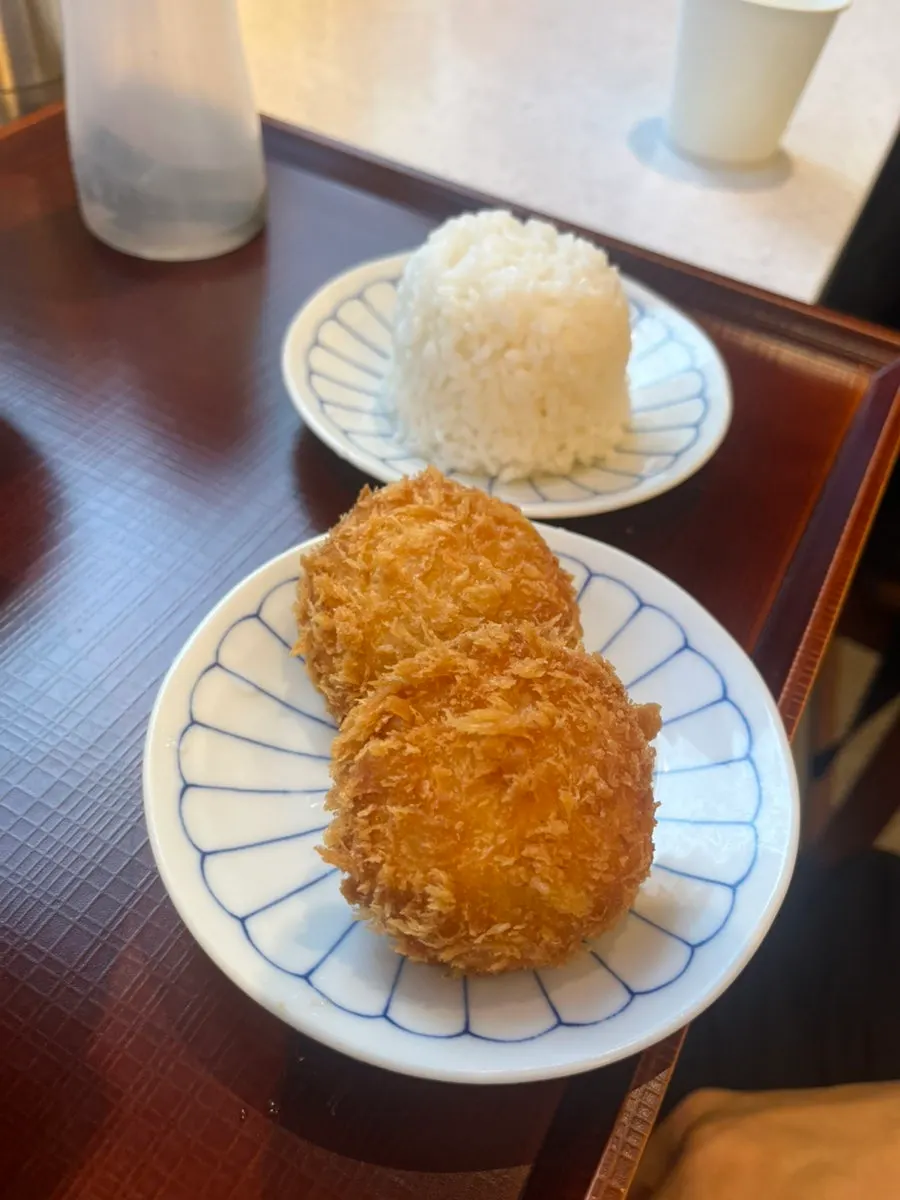 Sweet potato cheese croquette received through the review campaign