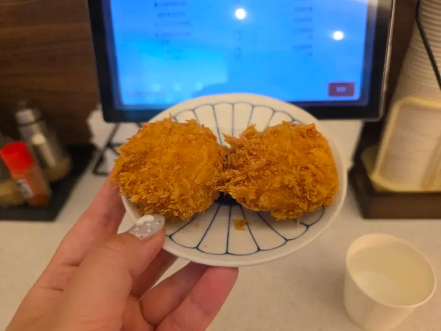 Complimentary cheese sweet potato croquette