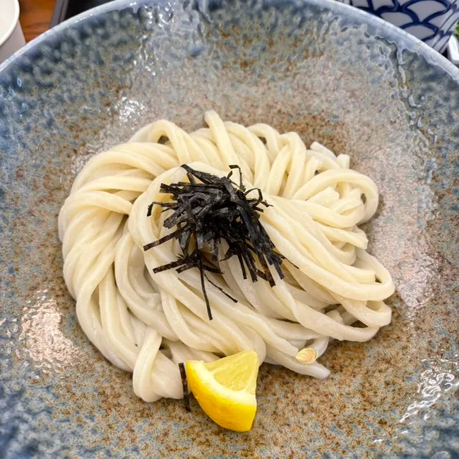 코시 붓카케 우동 단품 구성