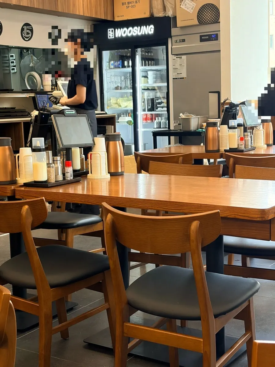 Solo-dining bar table by the window